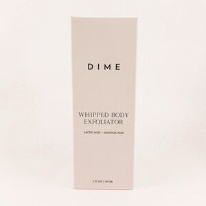 DIME Whipped Body Exfoliator 5 fl oz Vegan, Lactic + Salicylic Acid NEW BB 03/25